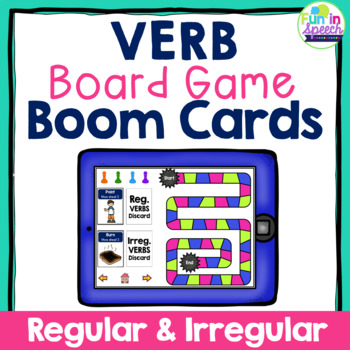 Preview of Verb Boom Cards for Speech Therapy
