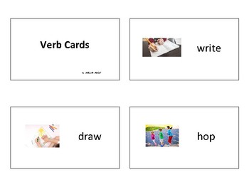 Preview of Verb Cards