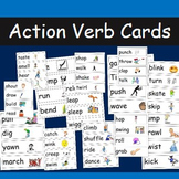 Verb Cards- 52 different action verbs with pictures