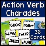 Action Verb Charades | 36 Action Verb Charade Cards for El