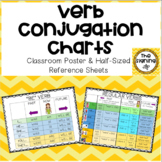 Verb Conjugation Charts-- Posters & Half-Sized Reference Sheets