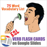 Verb Flash Cards Digital ESL ELL Newcomer