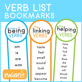 State of Being Verb, Helping Verbs, and Linking List Bookmarks by