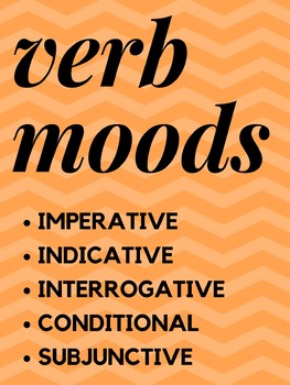 Preview of Verb Moods