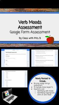 Preview of Verb Moods Assessment - Google Forms