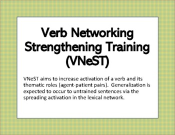Preview of Verb Network Strengthening Training (VNeST) Foundation Package