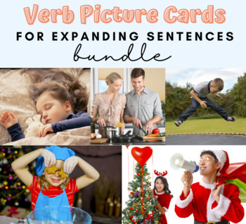 Preview of Verb Picture Cards Bundle 300+ Scenes