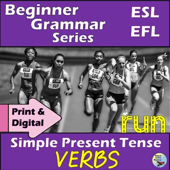 Preview of ESL Newcomer Grammar Activities:  Simple Present Tense Verbs