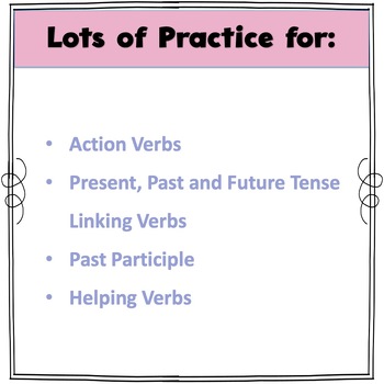 verb practice worksheets summer bridge 3rd going into 4th grade