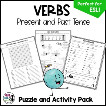 Preview of Verb Puzzles and Activities | Present and Past Tense