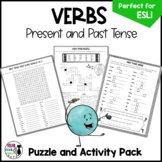 Verb Puzzles and Activities | Present and Past Tense