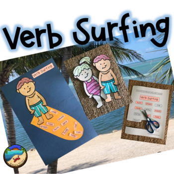 Preview of End of the Year and Summer School Grammar Activities with Verbs for First Grade