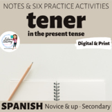 Verb TENER Conjugation Notes and Practice
