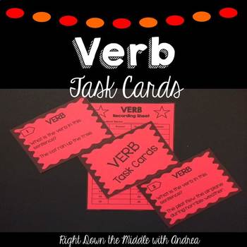 Preview of Verb Task Cards