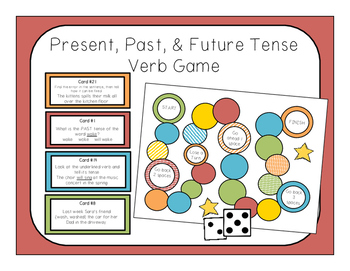 verb tense game by lauren maher teachers pay teachers