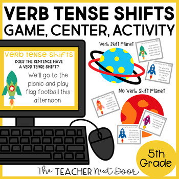 Preview of Verb Tense Shifts Game - Verb Tense Shifts Center - Verb Tense Shifts Activity