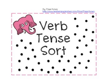 Preview of Verb Tense Sort