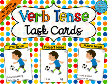 Preview of Verb Tense Task Cards
