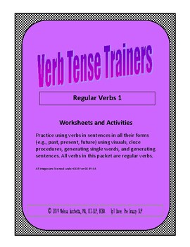Preview of Verb Tense Trainers: Regular Verbs 1