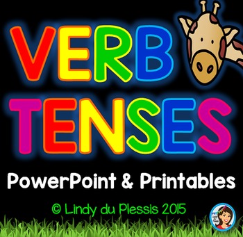 Preview of Verb Tenses PowerPoint and Worksheets