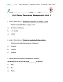 Verb Tenses Assessment