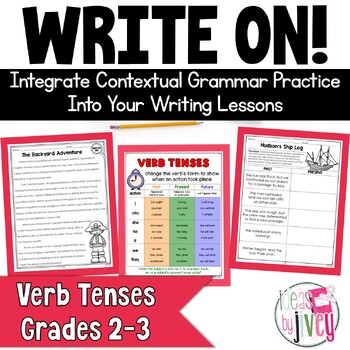 Preview of Verb Tenses - Grammar In Context Writing Lessons for 2nd / 3rd Grade