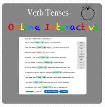 Preview of Verb Tenses Interactive