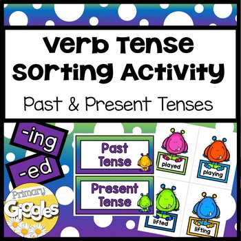 Preview of Verb Tenses Past and Present Inflectional Endings Sorting Activity