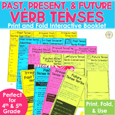 Verb Tenses Print and Fold Grammar Booklet - Irregular Pas