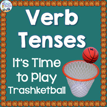 Preview of Verb Tenses Trashketball Review Game