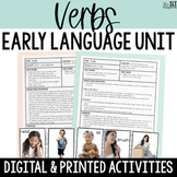 Verb Themed Early Language Activities- Early Intervention 