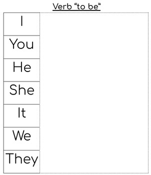 Preview of Verb "To Be" Flipbook ESL ELL