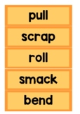 Verb Word Wall (Action Words) - Material World Unit