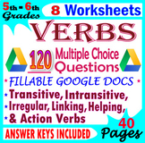 Verb Worksheets: Irregular Verbs, Helping & linking Verbs.