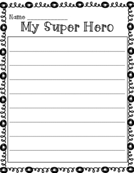 Verb Writing: Superhero Edition by Kathryn's Kreations | TPT