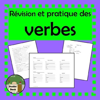 Preview of Verb practice and review - French (révision des verbes)