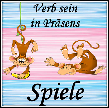 Preview of Verb to be in German in Present  Choice game Verb sein in Prasens Spiele