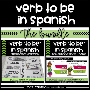 Preview of Verb to be in Spanish Bundle - Verbo Ser y Estar