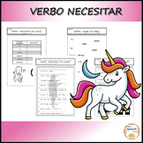 Verb to need / Verbo necesitar - Worksheets in Spanish (Español)