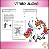 Verb to play / Verbo jugar - Worksheets in Spanish (Español)