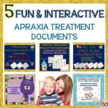 Preview of Verbal Apraxia Bundle: Fun & Interactive Activities For Treating Verbal Apraxia