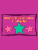 Verbal Behavior Signs for your Classroom