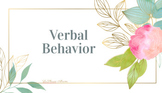 Verbal Behavior Training