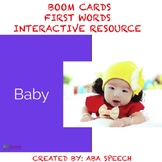 Verbal Imitation First Words- Boom Cards: Speech Therapy