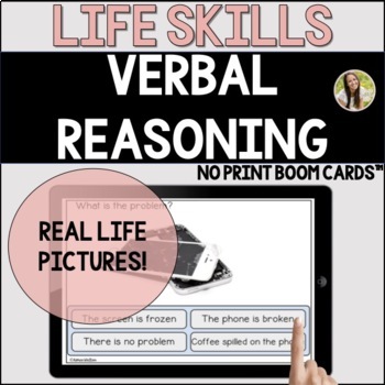 Preview of Verbal Reasoning for Activities of Daily Living Speech Boom Cards™