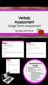 Preview of Verbals Assessment - Google Forms