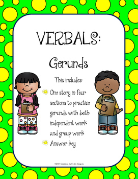 Preview of FREEBIE: Verbals: Gerunds Grammar Cafe