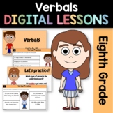 Verbals Gerunds Participles 8th Grade Interactive Google S