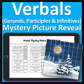 Preview of Verbals Gerunds Participles Infinitives Worksheet