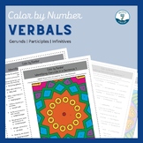 Verbals Grammar Color by Number Worksheets | Infinitives, 